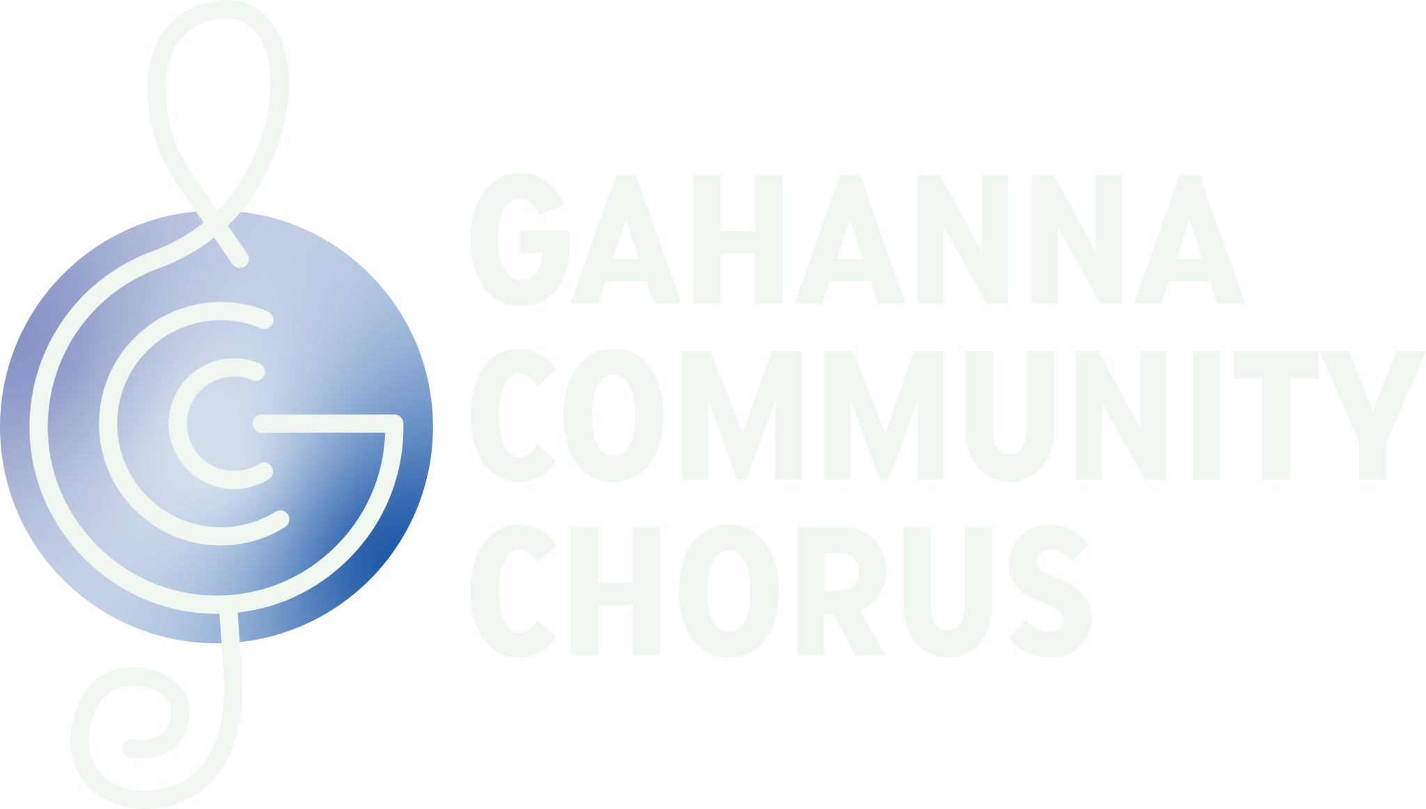 logo of the gahanna community chorus