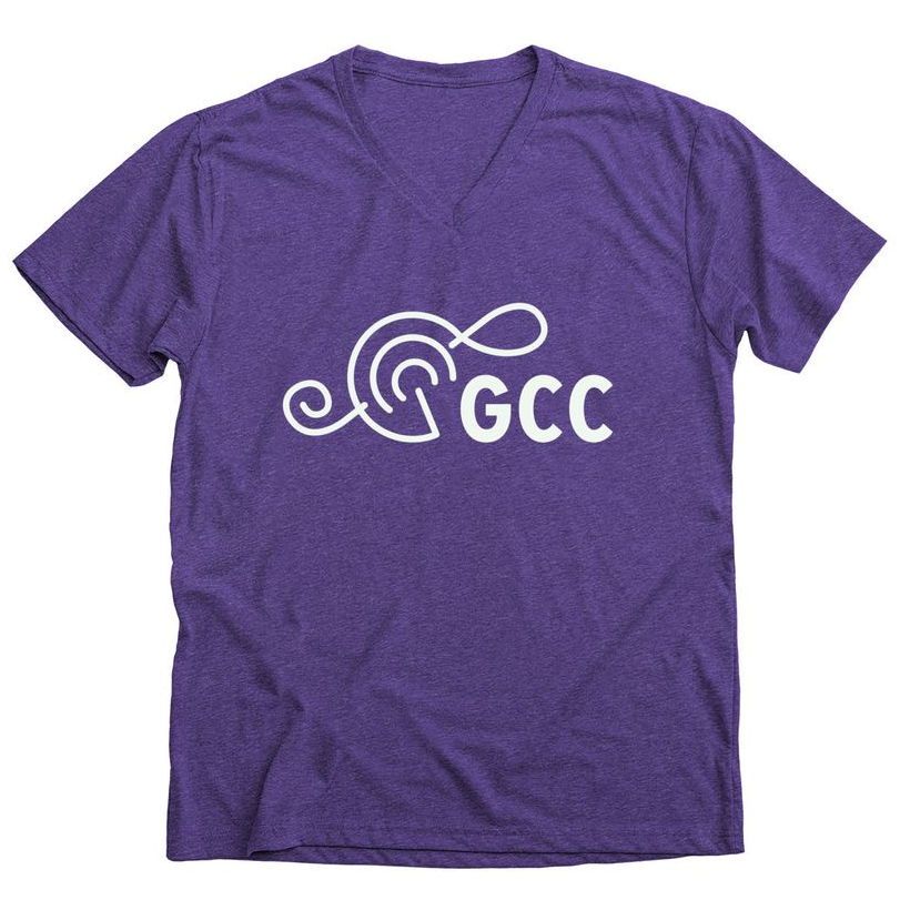 purple t-shirt with gahanna community chorus logo