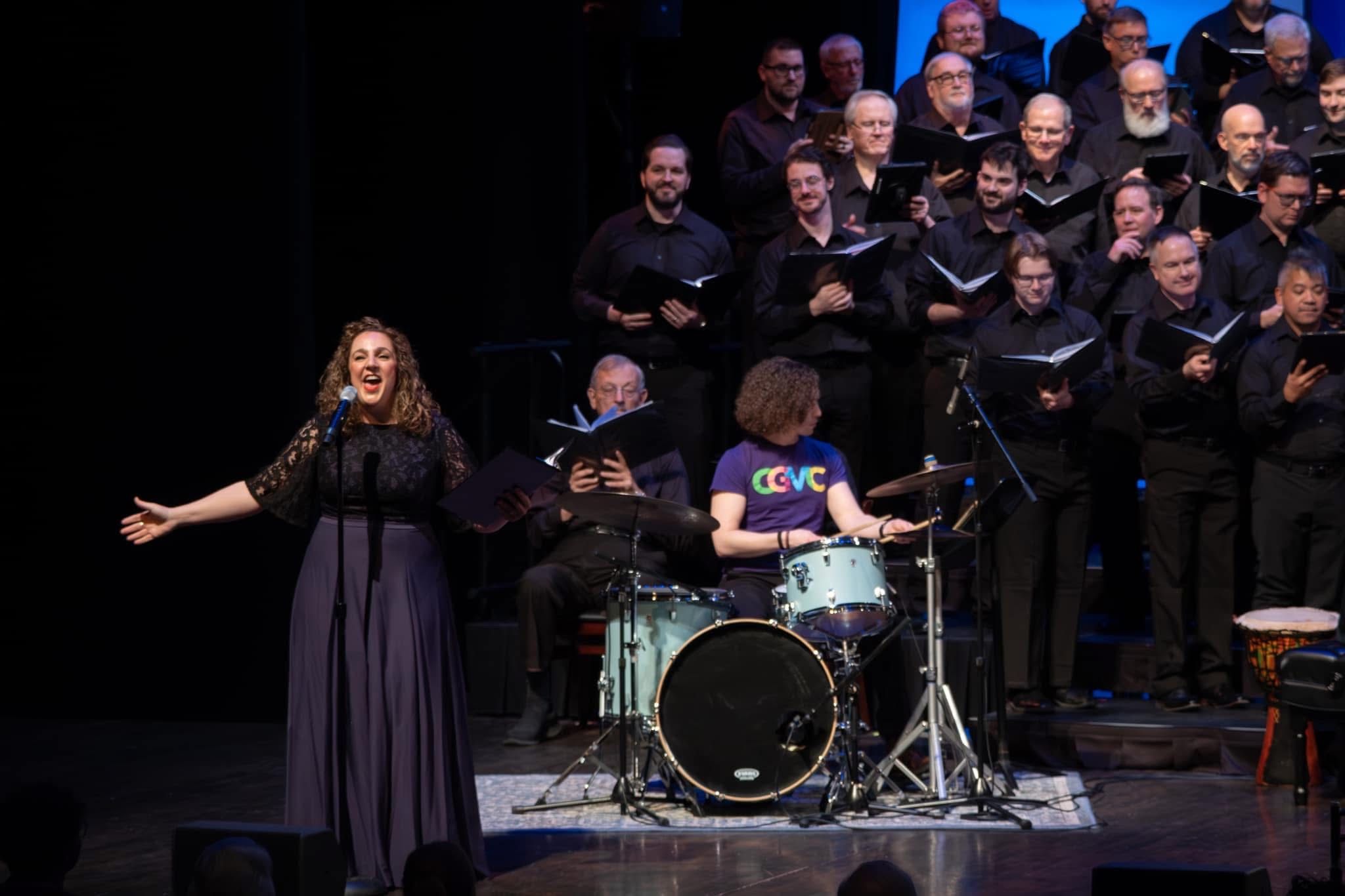 gahanna community chorus soloist during sounds of the city concert