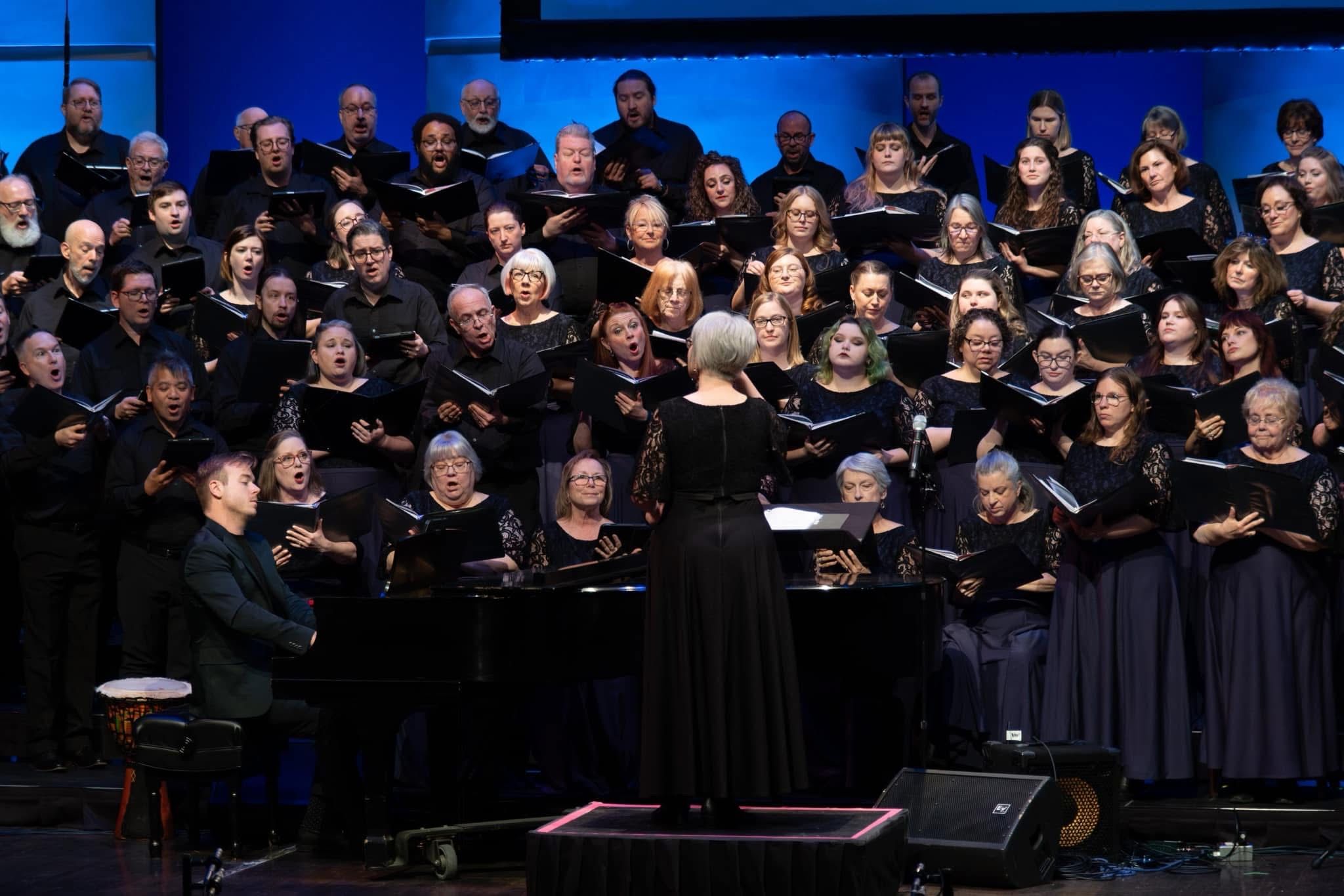 gahanna community chorus singing the sounds of the city concert